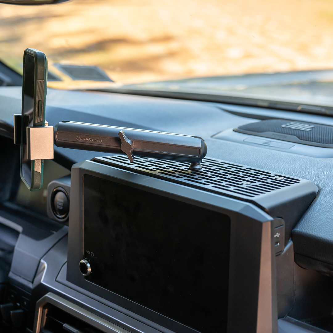 Mountech dash mount installed in a 2024 Toyota Tacoma