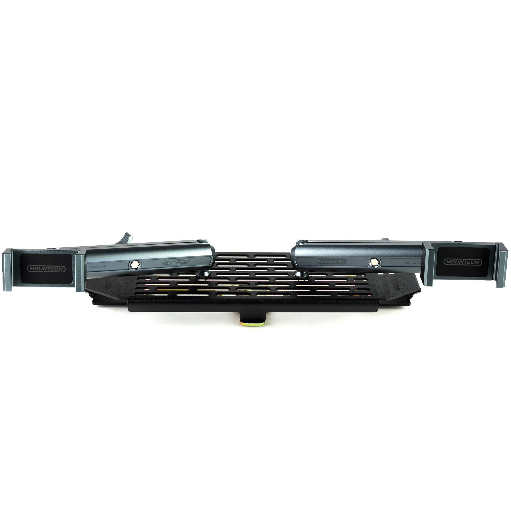BuiltRight F-150 dash mount with two Mountech arms installed