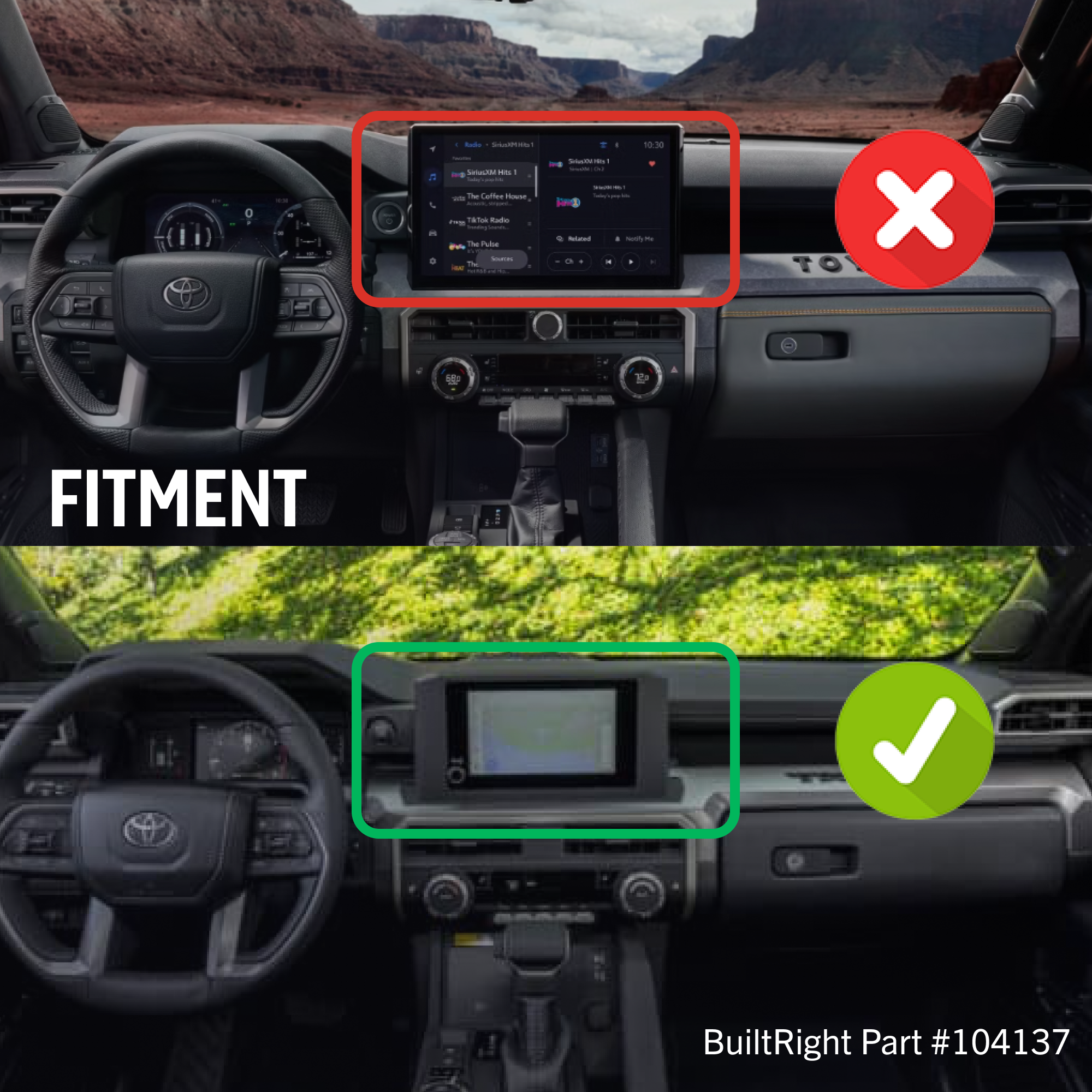Mountech mounting system configured in a 2024 Toyota Tacoma
