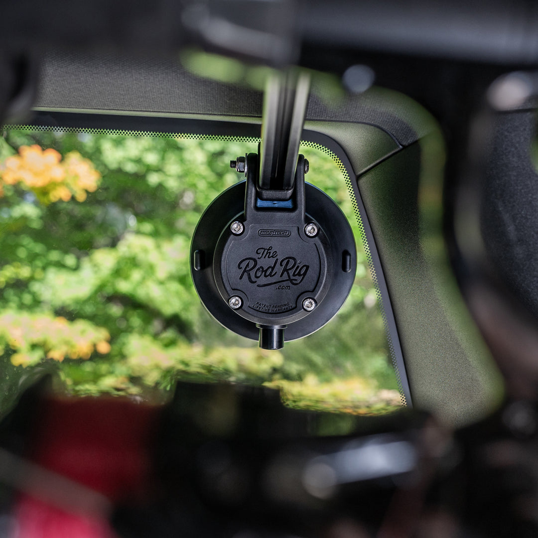 The Rod Rig - The Ultimate In-Vehicle Fishing Rod Holder Mountech The Rod Rig - The Ultimate In-Vehicle Fishing Rod Holder Mountech