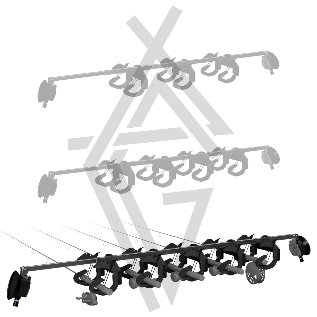 fishing rod holder for jeep wrangler LITTLEMOLE Compatible with 4-Door JL 2018-2026 with no annoying secondary support near the driver Carrying fishing poles | Jeep